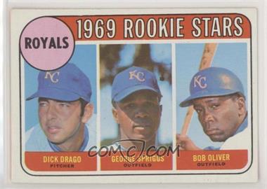 1969 Topps - [Base] #662 - High # - Dick Drago, George Spriggs, Bob Oliver