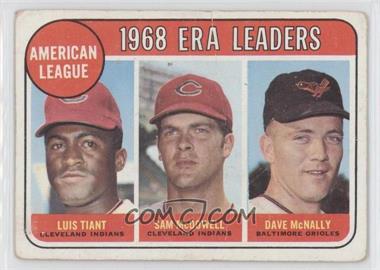 1969 Topps - [Base] #7 - League Leaders - Luis Tiant, Sam McDowell, Dave McNally [Good to VG‑EX]