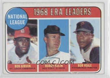 1969 Topps - [Base] #8 - League Leaders - Bob Gibson, Bobby Bolin, Bob Veale [Good to VG‑EX]