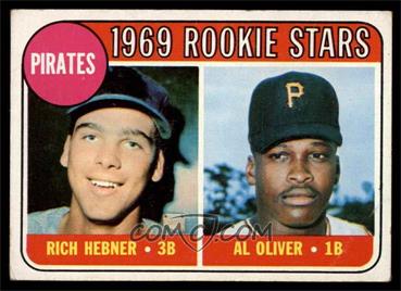 1969 Topps - [Base] #82 - 1969 Rookie Stars - Richie Hebner, Al Oliver [VG]