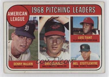 1969 Topps - [Base] #9 - League Leaders - Denny McLain, Luis Tiant, Mel Stottlemyre, Dave McNally [Poor to Fair]