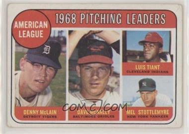 1969 Topps - [Base] #9 - League Leaders - Denny McLain, Luis Tiant, Mel Stottlemyre, Dave McNally