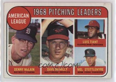 1969 Topps - [Base] #9 - League Leaders - Denny McLain, Luis Tiant, Mel Stottlemyre, Dave McNally