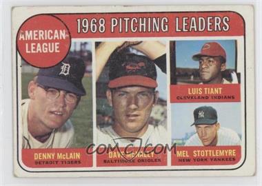 1969 Topps - [Base] #9 - League Leaders - Denny McLain, Luis Tiant, Mel Stottlemyre, Dave McNally