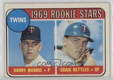 1969 Topps - [Base] #99.1 - 1969 Rookie Stars - Danny Morris, Graig Nettles (Black Loop Above Twins)