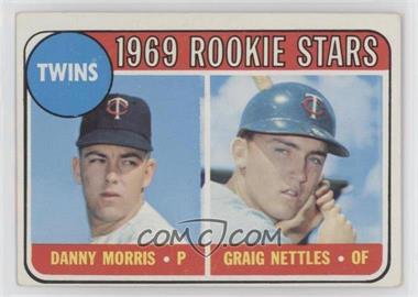 1969 Topps - [Base] #99.1 - 1969 Rookie Stars - Danny Morris, Graig Nettles (Black Loop Above Twins)