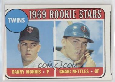 1969 Topps - [Base] #99.1 - 1969 Rookie Stars - Danny Morris, Graig Nettles (Black Loop Above Twins)