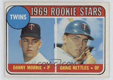 1969 Topps - [Base] #99.1 - 1969 Rookie Stars - Danny Morris, Graig Nettles (Black Loop Above Twins)