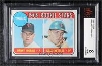 1969 Rookie Stars - Danny Morris, Graig Nettles (No Loop Above Twins) [BVG …