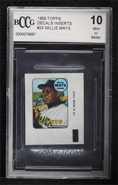 1969 Topps - Decals #_WIMA - Willie Mays [BCCG 10 Mint or Better]