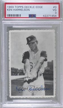 1969 Topps - Deckle Edge #3 - Ken Harrelson [PSA 3 VG]