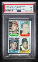 Clay Dalrymple, Brooks Robinson, Tony Oliva, Willie Stargell [PSA 5 E…