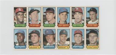 1969 Topps Stamps - [Base] - Block of Twelve #GKSHSCWSSFYJ - Bob Gibson, Al Kaline, Paul Schaal, Bill Hands, Mike Shannon, Norm Cash, Cleon Jones, Carl Yastrzemski, Ron Fairly, Reggie Smith, Duke Sims, Steve Whitaker