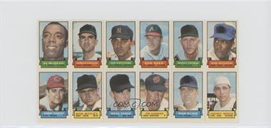 1969 Topps Stamps - [Base] - Block of Twelve #MPPRFRBKHRBS - Al McBean, Camilo Pascual, Woodie Fryman, John Roseboro, Sonny Siebert, Doug Rader, Joe Pepitone, Ron Reed, Bob Bailey, Ron Kline, Johnny Bench, Jim Hannan