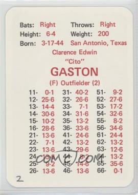 1970 APBA Baseball 1969 Season - [Base] #_CIGA - Cito Gaston [Poor to Fair]
