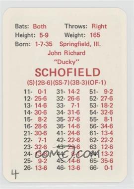 1970 APBA Baseball 1969 Season - [Base] #_DISC - Dick Schofield [Good to VG‑EX]