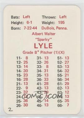 1970 APBA Baseball 1969 Season - [Base] #_SPLY - Sparky Lyle [Good to VG‑EX]