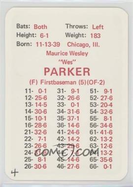 1970 APBA Baseball 1969 Season - [Base] #_WEPA - Wes Parker [Poor to Fair]