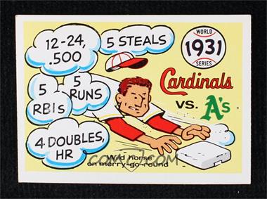 1970 Fleer Laughlin World Series - [Base] #28 - 1931 World Series [Poor to Fair]