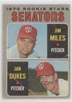 Senators Rookie Stars (Jim Miles, Jan Dukes) [Poor to Fair]