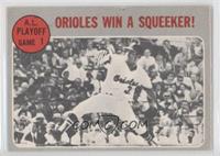 Orioles Win A Squeeker! [Good to VG‑EX]