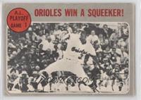 Orioles Win A Squeeker! [Poor to Fair]