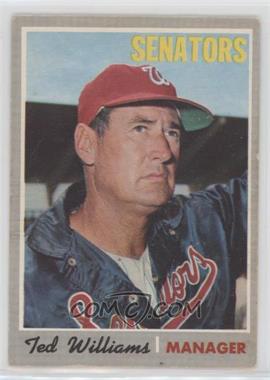 1970 O-Pee-Chee - [Base] #211 - Ted Williams