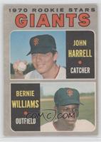 Giants Rookie Stars (John Harrell, Bernie Williams)