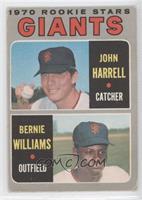 Giants Rookie Stars (John Harrell, Bernie Williams) [Poor to Fair]