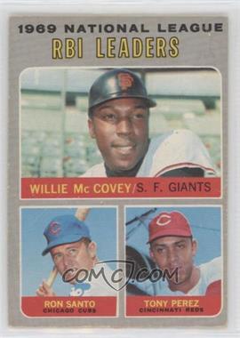 1970 O-Pee-Chee - [Base] #63 - National League RBI Leaders (Willie McCovey, Ron Santo, Tony Perez)