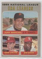 National League ERA Leaders (Juan Marichal, Steve Carlton, Bob Gibson)