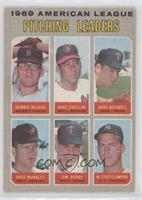 Pitching Leaders (Denny McLain, Mike Cuellar, Dave Boswell, Jim Perry, Mel Stot…