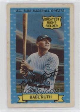 1970 Rold Gold All-Time Baseball Greats - [Base] #14 - Babe Ruth (Greatest Right Fielder) [Poor to Fair]