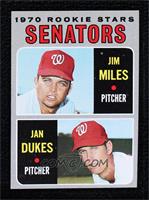 1970 Rookie Stars - Jim Miles, Jan Dukes