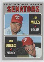 1970 Rookie Stars - Jim Miles, Jan Dukes