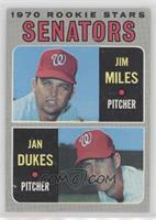 1970 Rookie Stars - Jim Miles, Jan Dukes
