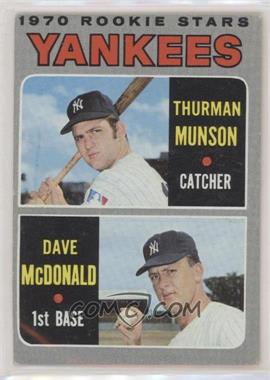 1970 Topps - [Base] #189 - 1970 Rookie Stars - Thurman Munson, Dave McDonald