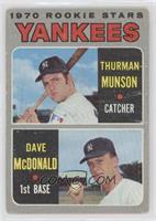 1970 Rookie Stars - Thurman Munson, Dave McDonald [Poor to Fair]