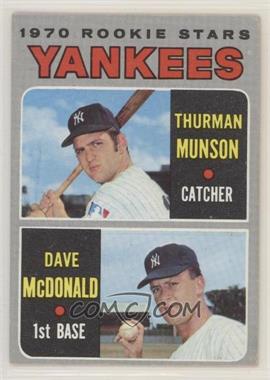 1970 Topps - [Base] #189 - 1970 Rookie Stars - Thurman Munson, Dave McDonald