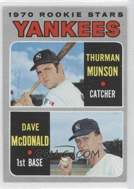 1970 Topps - [Base] #189 - 1970 Rookie Stars - Thurman Munson, Dave McDonald