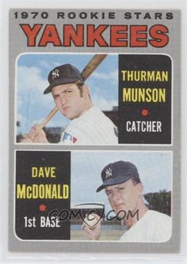 1970 Topps - [Base] #189 - 1970 Rookie Stars - Thurman Munson, Dave McDonald