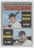 1970 Rookie Stars - Thurman Munson, Dave McDonald [Poor to Fair]