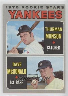 1970 Topps - [Base] #189 - 1970 Rookie Stars - Thurman Munson, Dave McDonald