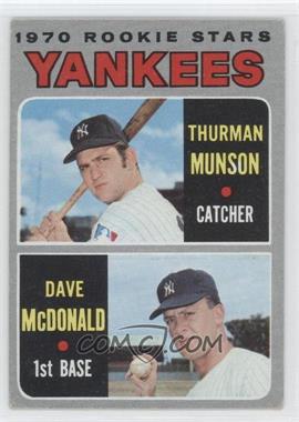 1970 Topps - [Base] #189 - 1970 Rookie Stars - Thurman Munson, Dave McDonald