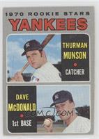 1970 Rookie Stars - Thurman Munson, Dave McDonald