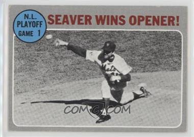 1970 Topps - [Base] #195 - N.L. Playoffs - Seaver Wins Opener!