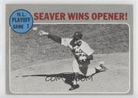 N.L. Playoffs - Seaver Wins Opener! [Poor to Fair]