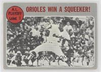 A.L. Playoffs - Orioles Win a Squeeker! [Poor to Fair]