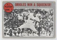 A.L. Playoffs - Orioles Win a Squeeker! [COMC RCR Poor]