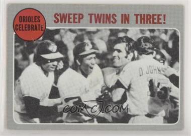 1970 Topps - [Base] #202 - Orioles Celebrate - Sweep Twins In Three! [Good to VG‑EX]
